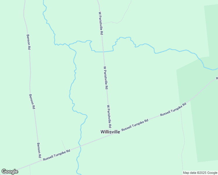 map of restaurants, bars, coffee shops, grocery stores, and more near 68 70 72 W Parishville Rd in Potsdam