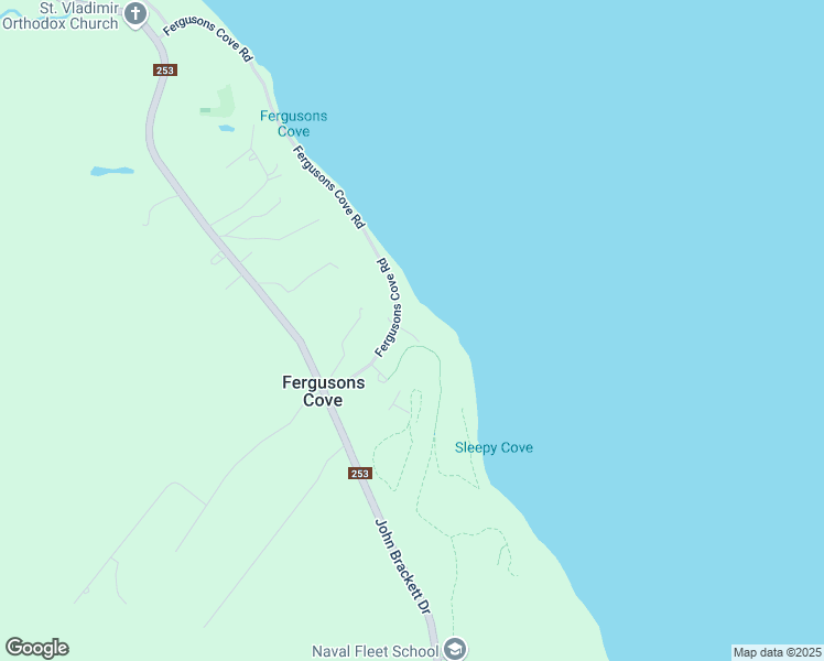 map of restaurants, bars, coffee shops, grocery stores, and more near 4 York Redoubt Crescent in Fergusons Cove