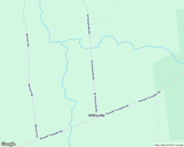 map of restaurants, bars, coffee shops, grocery stores, and more near 68 70 72 W Parishville Rd in Potsdam