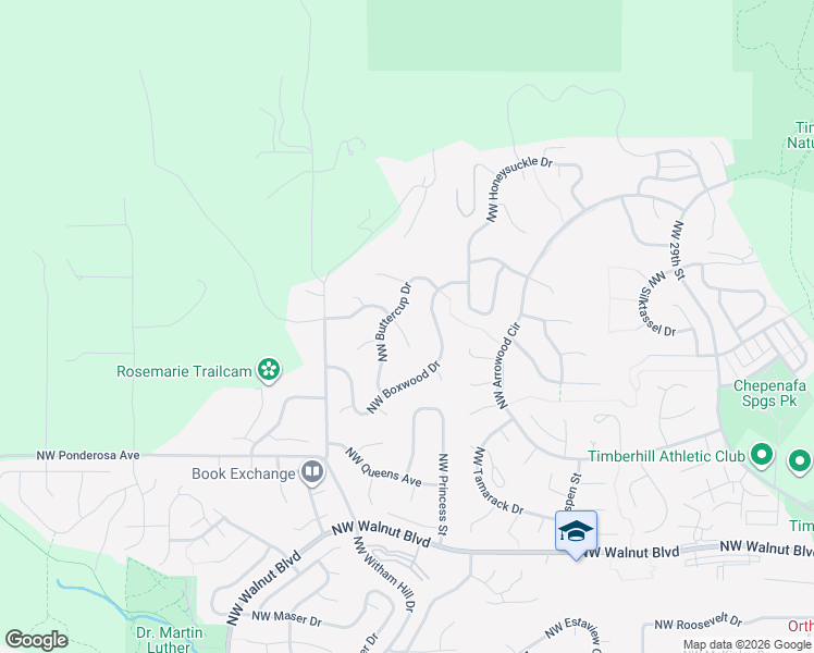 map of restaurants, bars, coffee shops, grocery stores, and more near 4073 Northwest Live Oak Place in Corvallis