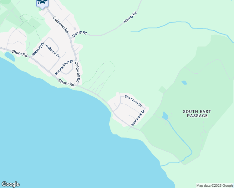 map of restaurants, bars, coffee shops, grocery stores, and more near 93 Sea Spray Drive in Eastern Passage