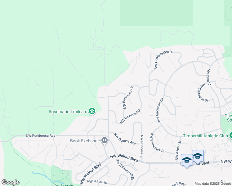 map of restaurants, bars, coffee shops, grocery stores, and more near 3335 Northwest Glenridge Drive in Corvallis