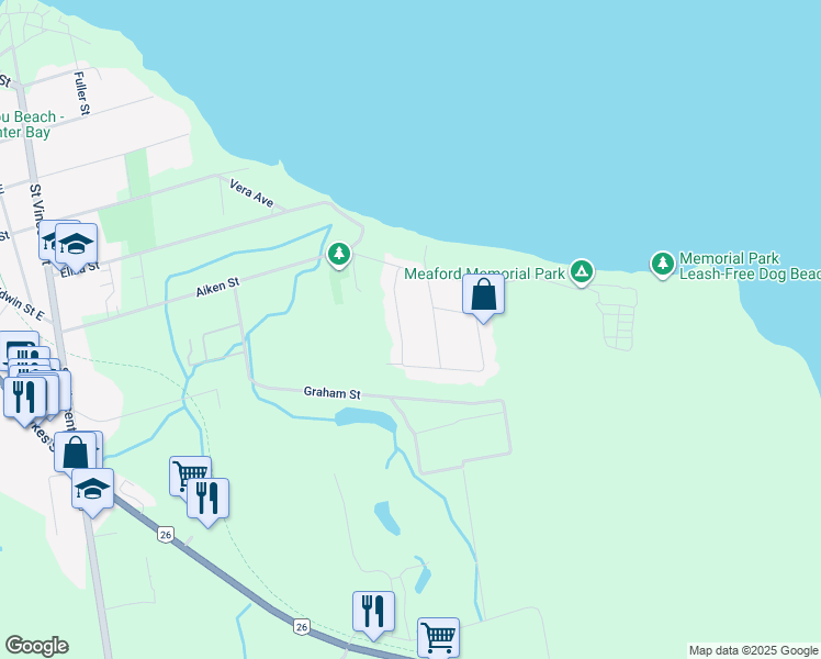 62 Pollard Drive, Meaford ON Walk Score