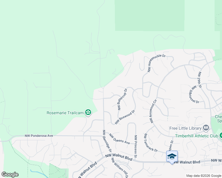 map of restaurants, bars, coffee shops, grocery stores, and more near 3495 Northwest Glenridge Drive in Corvallis