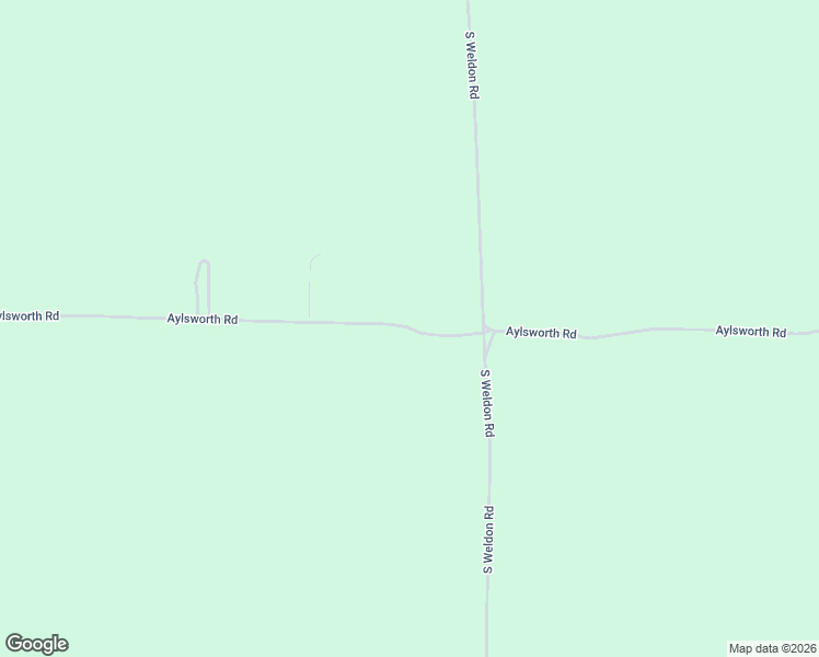 map of restaurants, bars, coffee shops, grocery stores, and more near 13544 Aylsworth Road in Beulah