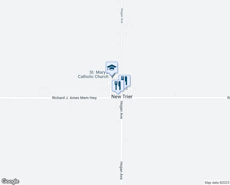 map of restaurants, bars, coffee shops, grocery stores, and more near 8442 239th Street East in Hampton