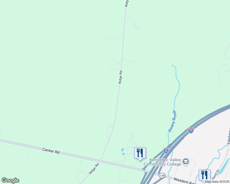 map of restaurants, bars, coffee shops, grocery stores, and more near 274 Ridge Road in Fairfield