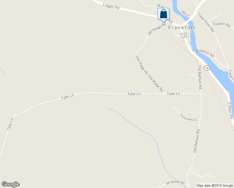 map of restaurants, bars, coffee shops, grocery stores, and more near Tyler Lane in Frankfort