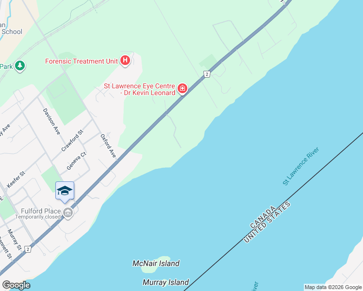 map of restaurants, bars, coffee shops, grocery stores, and more near 811 Hilmor Terrace in Brockville