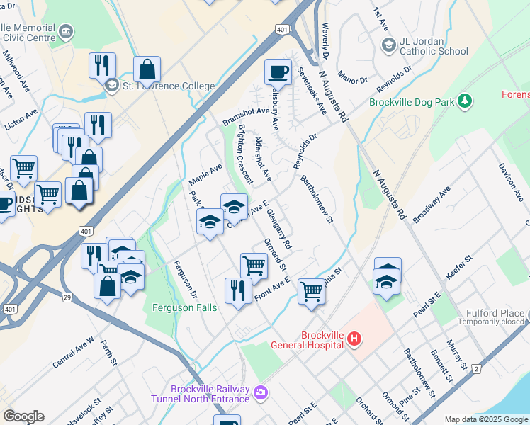 58 Glengarry Road, Brockville ON Walk Score