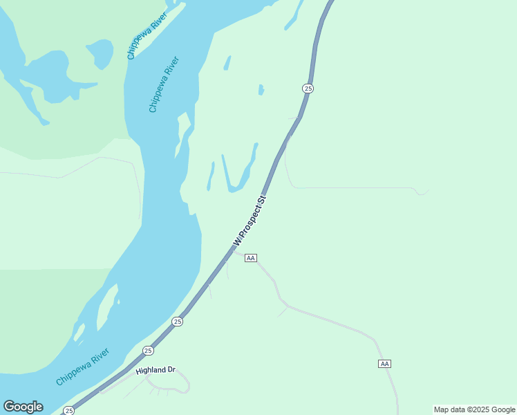 map of restaurants, bars, coffee shops, grocery stores, and more near Wisconsin 25 in Durand