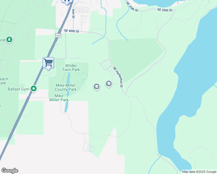 map of restaurants, bars, coffee shops, grocery stores, and more near 400 Southeast College Way in Lincoln County