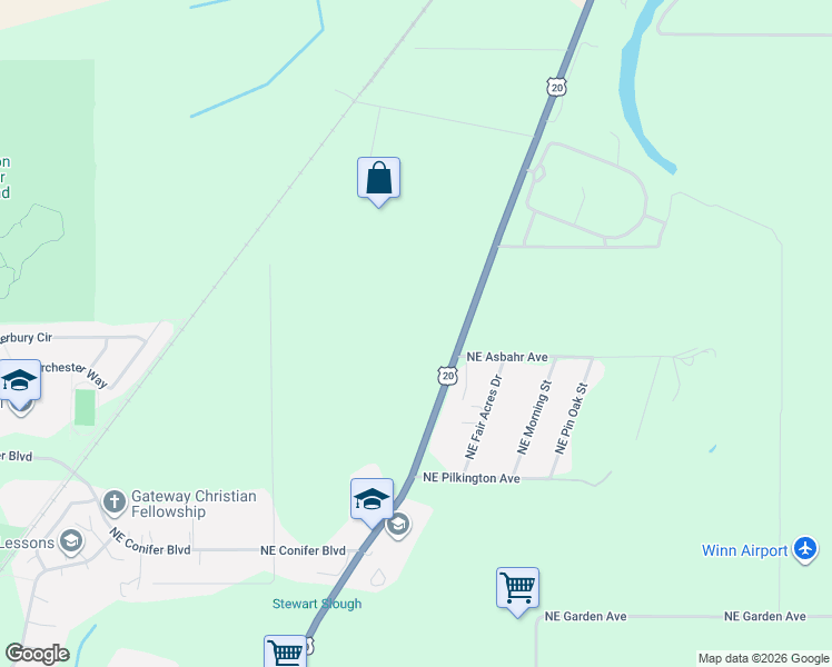 map of restaurants, bars, coffee shops, grocery stores, and more near 4224 U.S. 20 in Corvallis