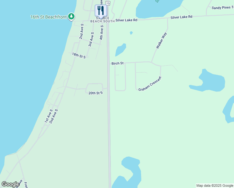map of restaurants, bars, coffee shops, grocery stores, and more near 46 Mapleport Crescent in Sauble Beach