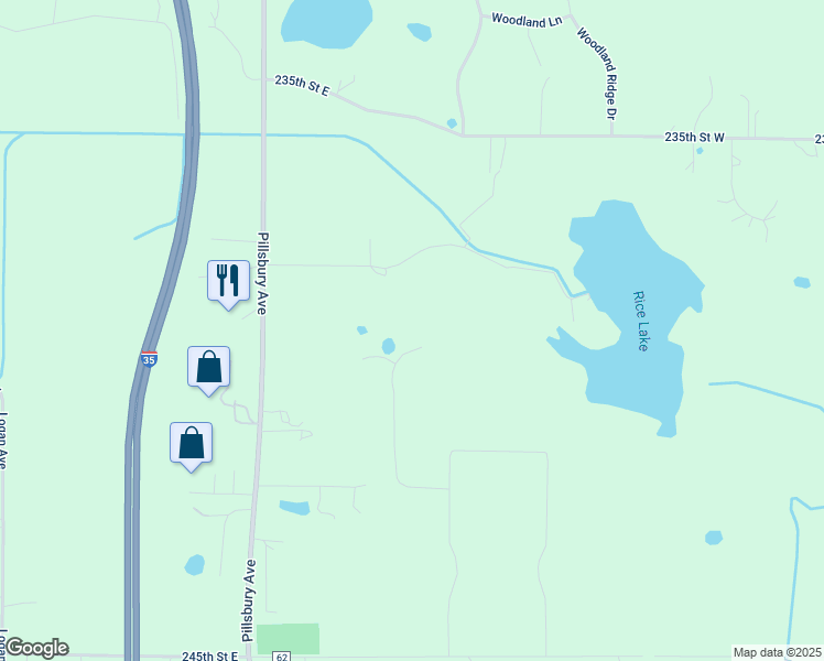 map of restaurants, bars, coffee shops, grocery stores, and more near 23860 Kay Drive in Lakeville