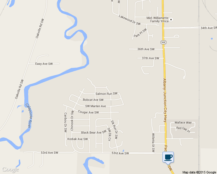 map of restaurants, bars, coffee shops, grocery stores, and more near 4225 Elk Run Drive Southwest in Albany