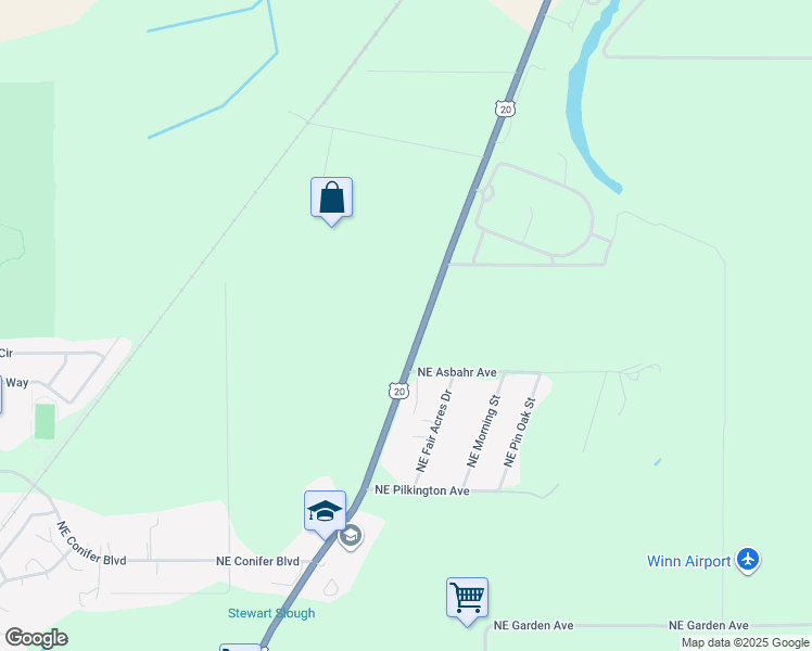 map of restaurants, bars, coffee shops, grocery stores, and more near 4240 Northeast Highway 20 in Corvallis