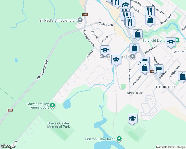 map of restaurants, bars, coffee shops, grocery stores, and more near 99 Beachstone Drive in Halifax