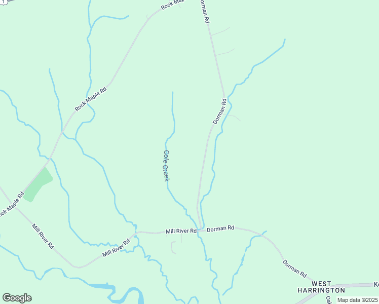 map of restaurants, bars, coffee shops, grocery stores, and more near Dorman Road in Harrington