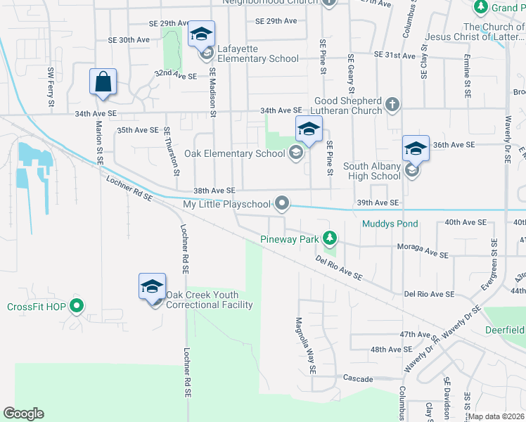 map of restaurants, bars, coffee shops, grocery stores, and more near 1080 Southeast Canal Avenue in Albany