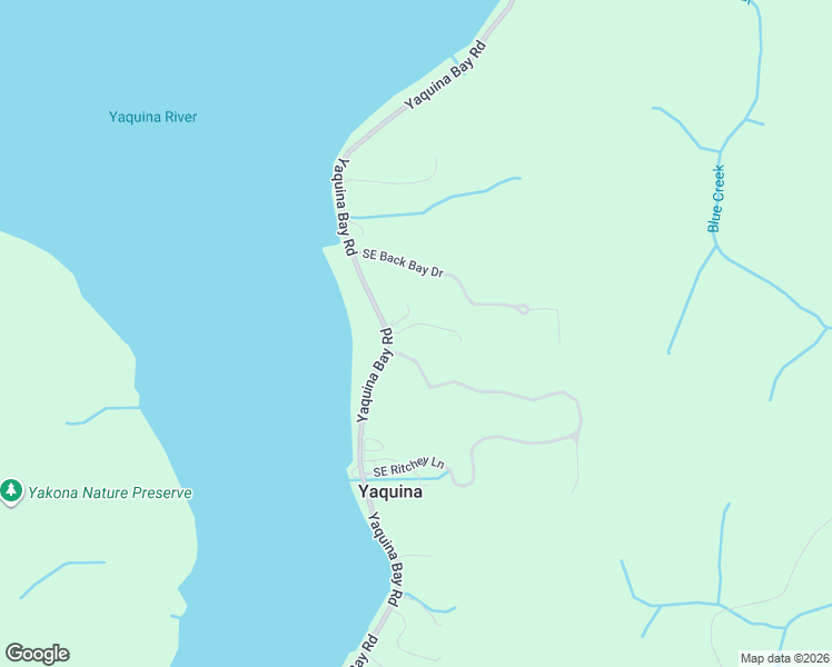 map of restaurants, bars, coffee shops, grocery stores, and more near 3823 Yaquina Bay Road in Newport
