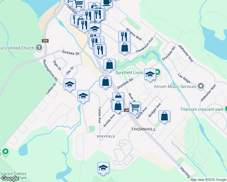 map of restaurants, bars, coffee shops, grocery stores, and more near 451 Herring Cove Road in Halifax