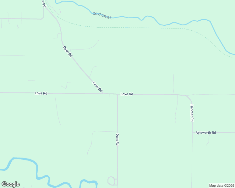 map of restaurants, bars, coffee shops, grocery stores, and more near 1882 Dam Road in Benzonia