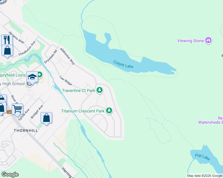 map of restaurants, bars, coffee shops, grocery stores, and more near 58 Mica Crescent in Halifax