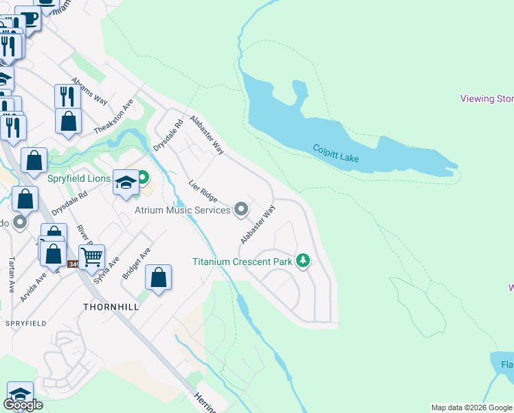 map of restaurants, bars, coffee shops, grocery stores, and more near 23 Brick Lane in Halifax