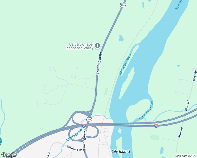 map of restaurants, bars, coffee shops, grocery stores, and more near 134 U.S. 201 in Fairfield