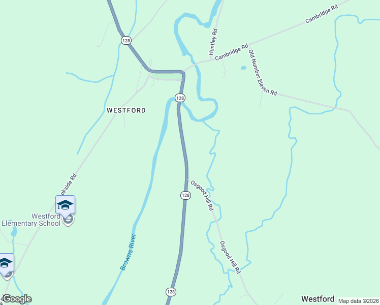 map of restaurants, bars, coffee shops, grocery stores, and more near 1621 Vermont 128 in Westford