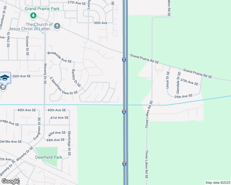 map of restaurants, bars, coffee shops, grocery stores, and more near 3800 East Mountain View Drive Southeast in Albany