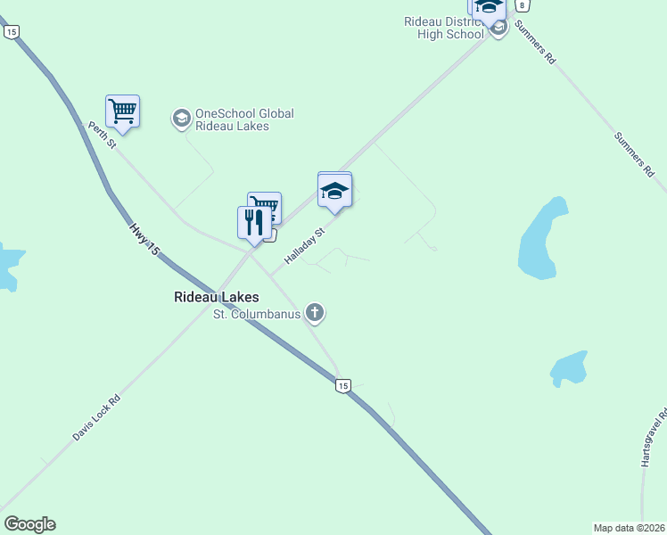 map of restaurants, bars, coffee shops, grocery stores, and more near 9 Patterson Boulevard in Elgin