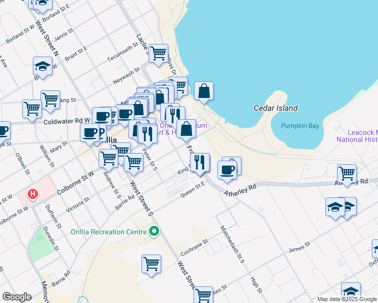 101 Front Street South, Orillia ON Walk Score