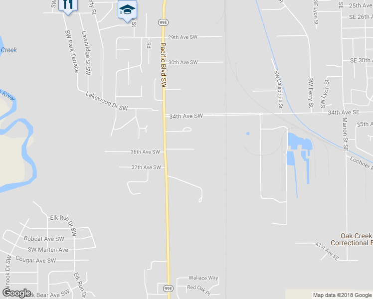 map of restaurants, bars, coffee shops, grocery stores, and more near 810 36th Avenue Southwest in Albany