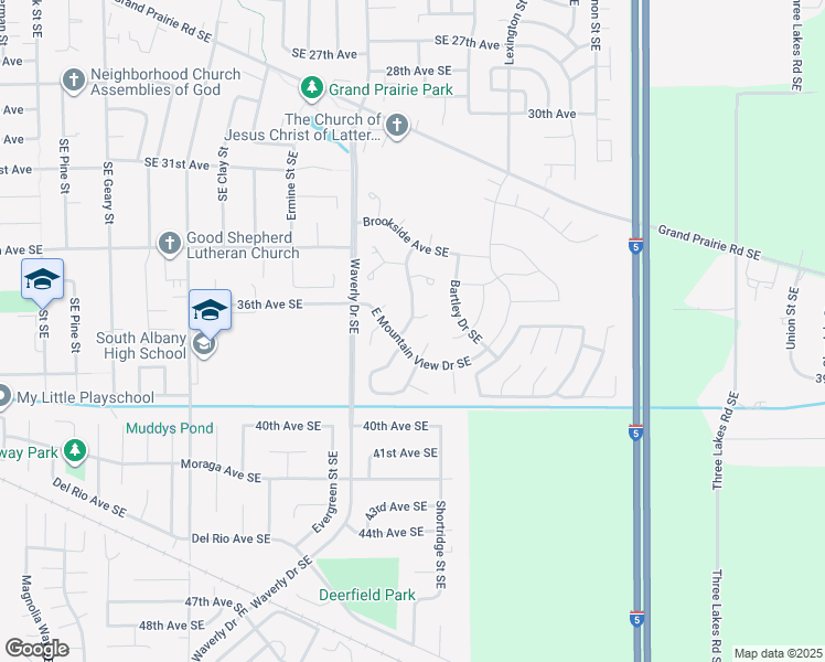 map of restaurants, bars, coffee shops, grocery stores, and more near 2993 Gatewood Place Southeast in Albany