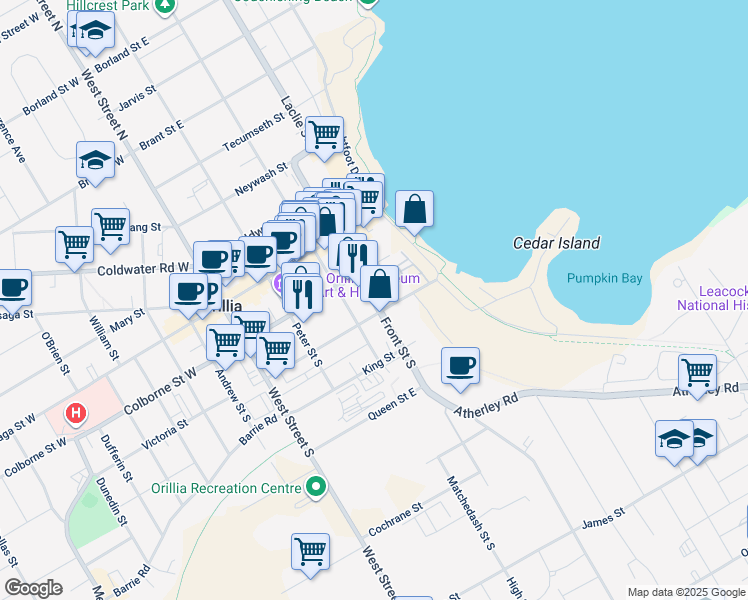 68 Front Street South, Orillia ON Walk Score