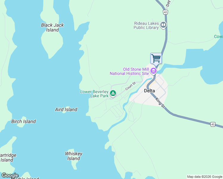 map of restaurants, bars, coffee shops, grocery stores, and more near in Leeds and Grenville United Counties