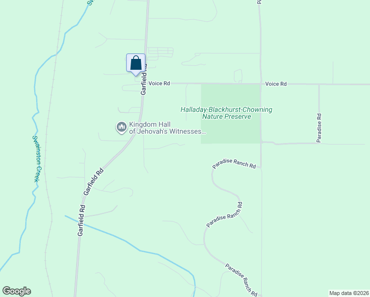 map of restaurants, bars, coffee shops, grocery stores, and more near 2650 Breckenridge Drive in Kingsley