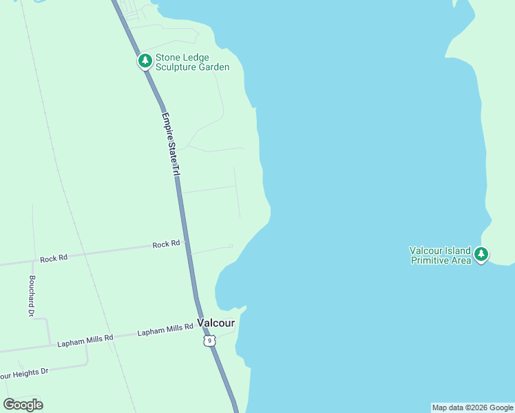 map of restaurants, bars, coffee shops, grocery stores, and more near 8 Coastland Drive in Plattsburgh