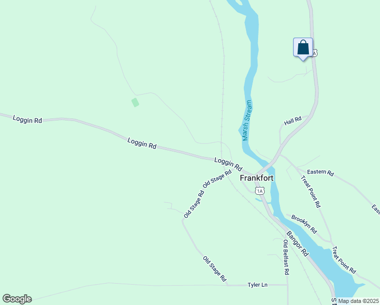 map of restaurants, bars, coffee shops, grocery stores, and more near 125 Loggin Road in Frankfort