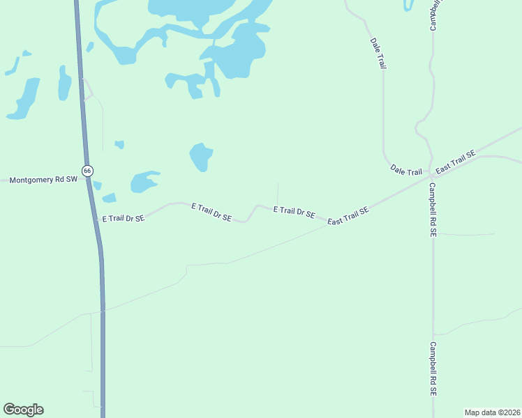 map of restaurants, bars, coffee shops, grocery stores, and more near 1-609 E Trail Drive Southeast in Kalkaska