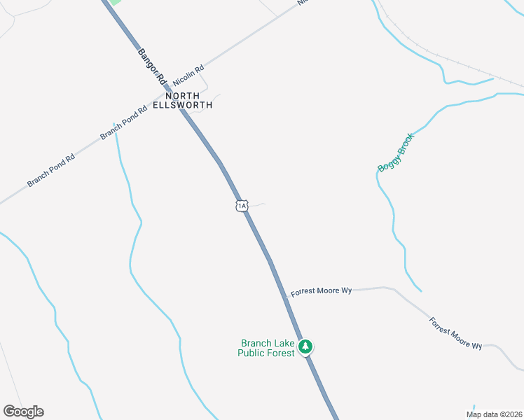 map of restaurants, bars, coffee shops, grocery stores, and more near 1151 Bangor Road in Ellsworth