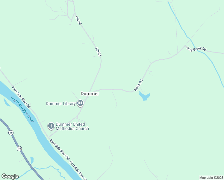 map of restaurants, bars, coffee shops, grocery stores, and more near 40 Blake Road in Dummer