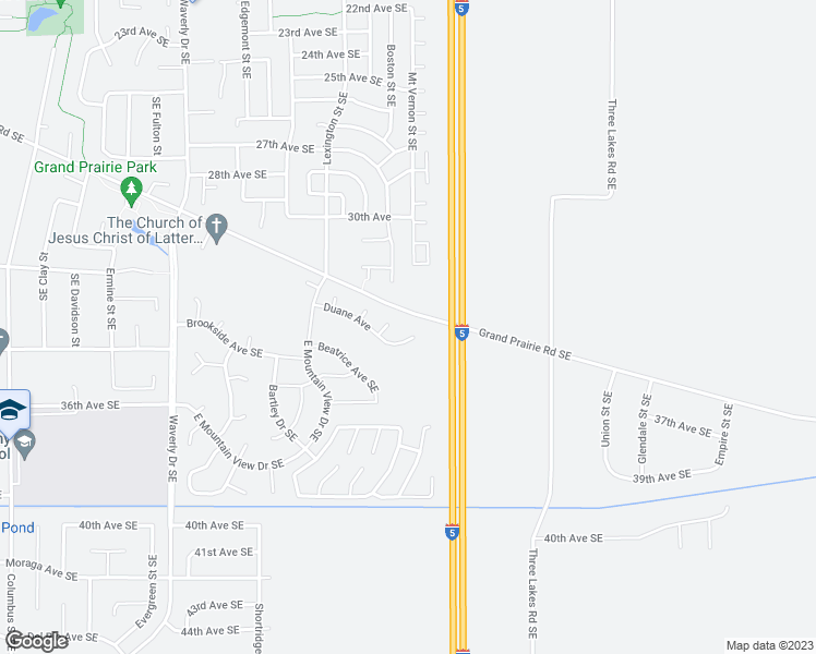 map of restaurants, bars, coffee shops, grocery stores, and more near 3177 Duane Court Southeast in Albany
