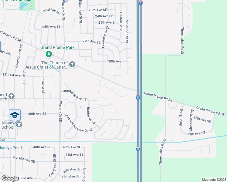 map of restaurants, bars, coffee shops, grocery stores, and more near Duane Avenue in Albany