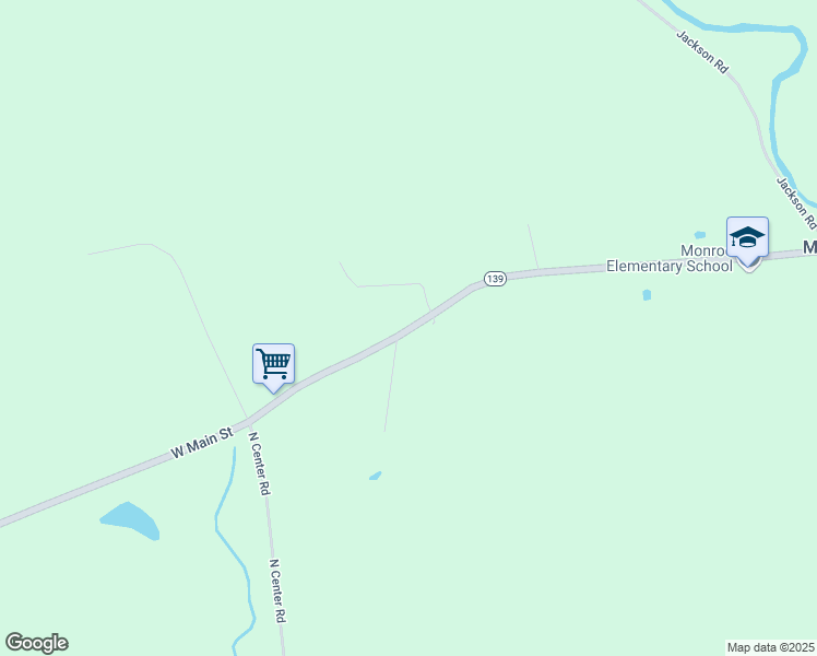 map of restaurants, bars, coffee shops, grocery stores, and more near 7 West Main Street in Monroe