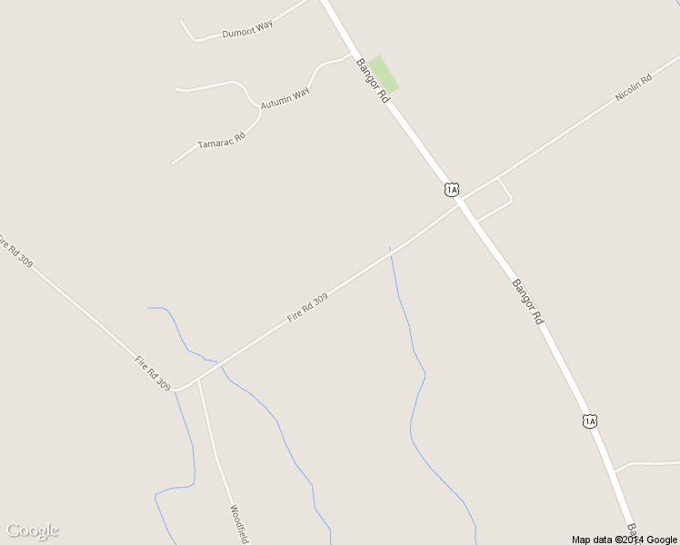 map of restaurants, bars, coffee shops, grocery stores, and more near 65 Fire Road 309 in Ellsworth