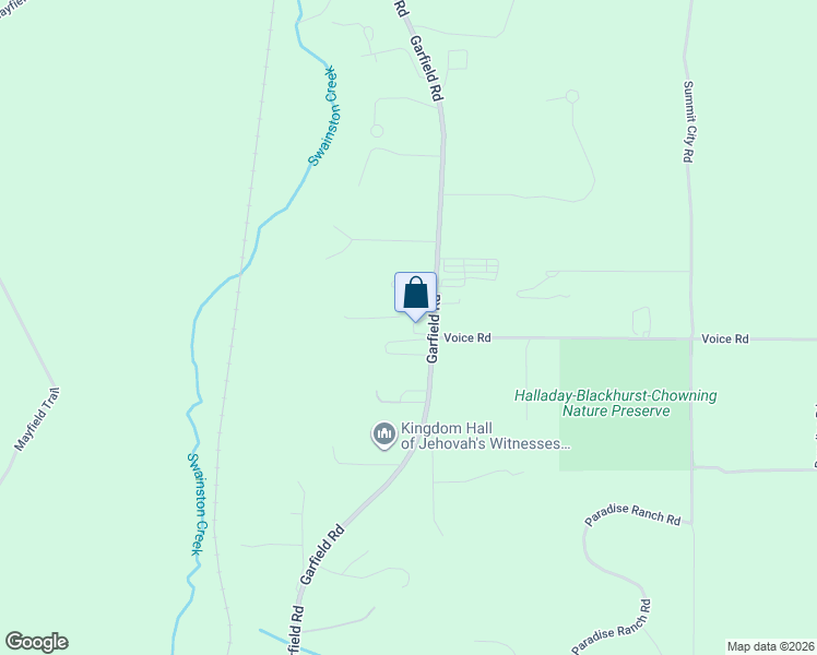 map of restaurants, bars, coffee shops, grocery stores, and more near 4874 Garfield Road in Kingsley