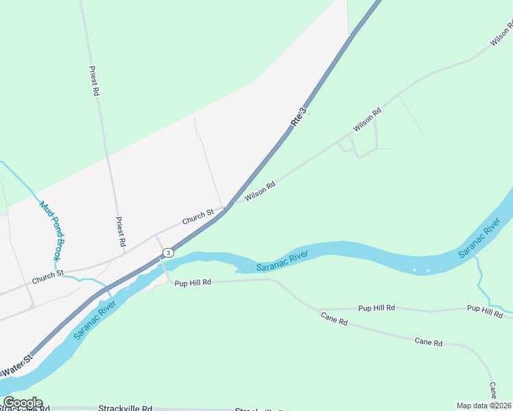 map of restaurants, bars, coffee shops, grocery stores, and more near 343 Wilson Road in Saranac